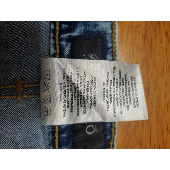 Marc Ecko Cut And Sew Mens Blue Denim Jeans Straight Fit Size 42x30 Baggy Y2K - Picture 10 of 12